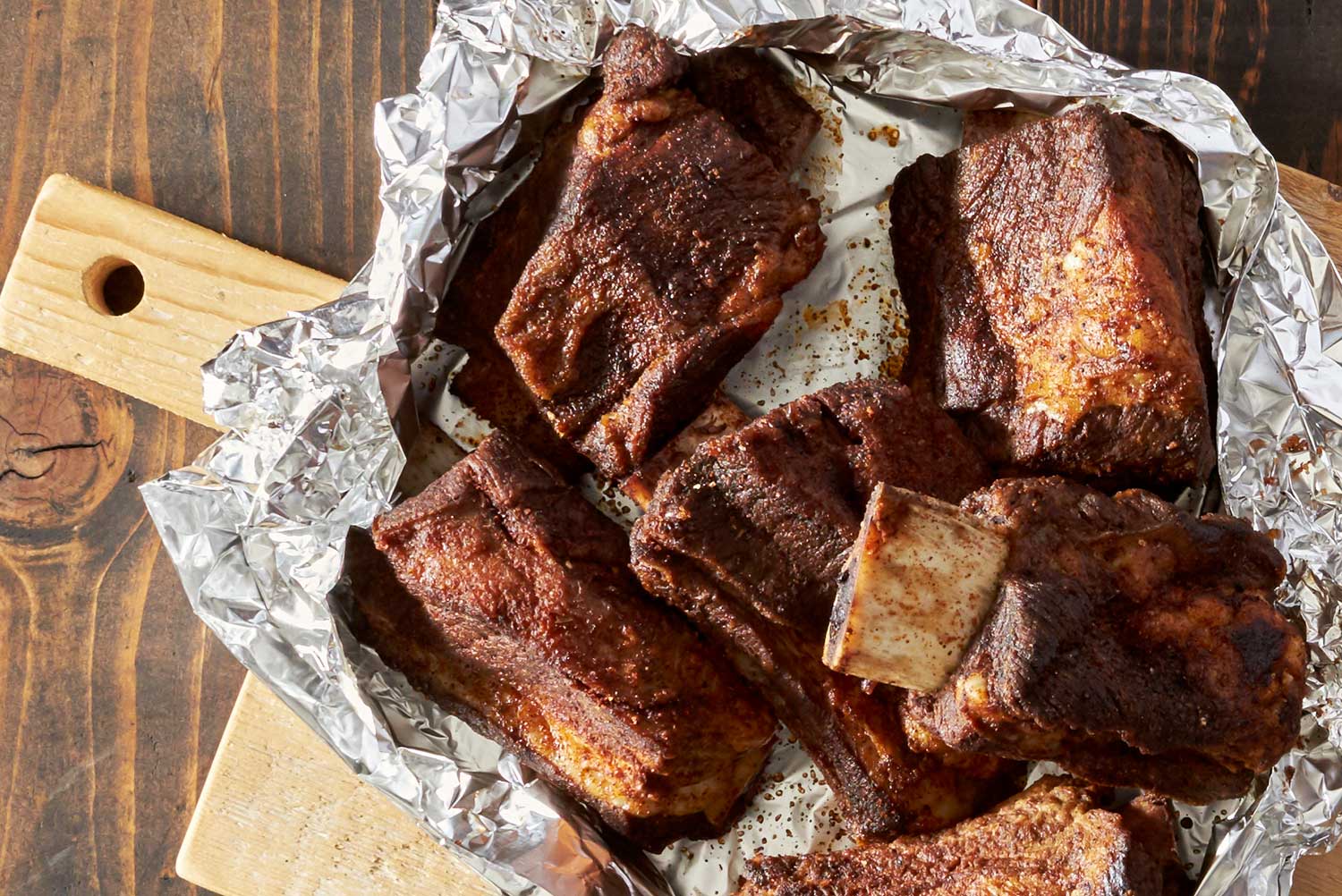 Grilled BBQ Short Ribs with Dry Rub